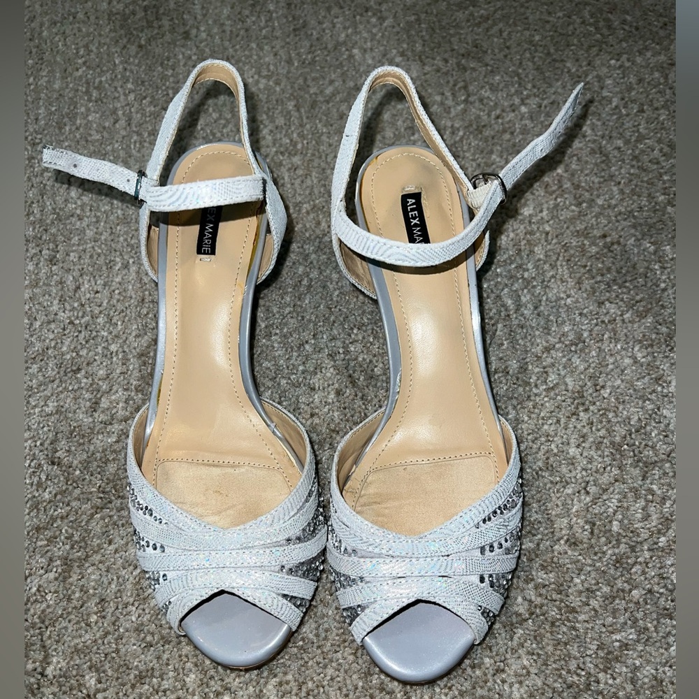 Silver 2in heels